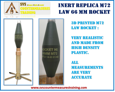 Inert replica M72 LAW Rocket