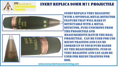 Inert Replica 90mm M71 Projectile
