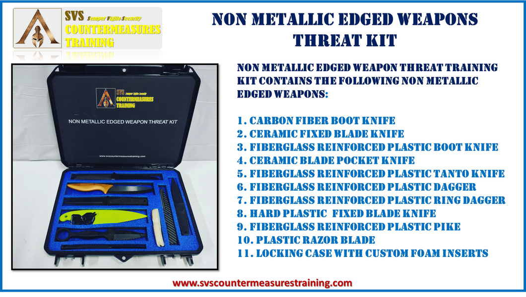 Non-Metallic Edged Weapon Threat Training Kit