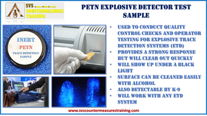 PETN Explosive Trace Detector Training/Testing sample (INERT)
