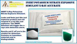 INERT Potassium Nitrate X-Ray Accurate Explosive Simulant