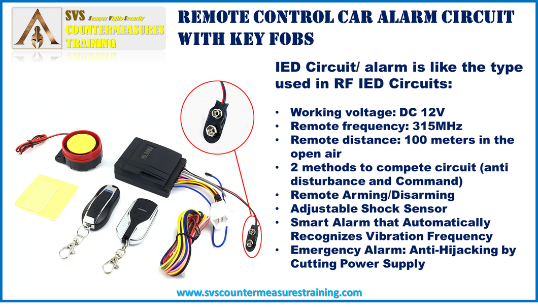 RF IED Circuit Module car alarm