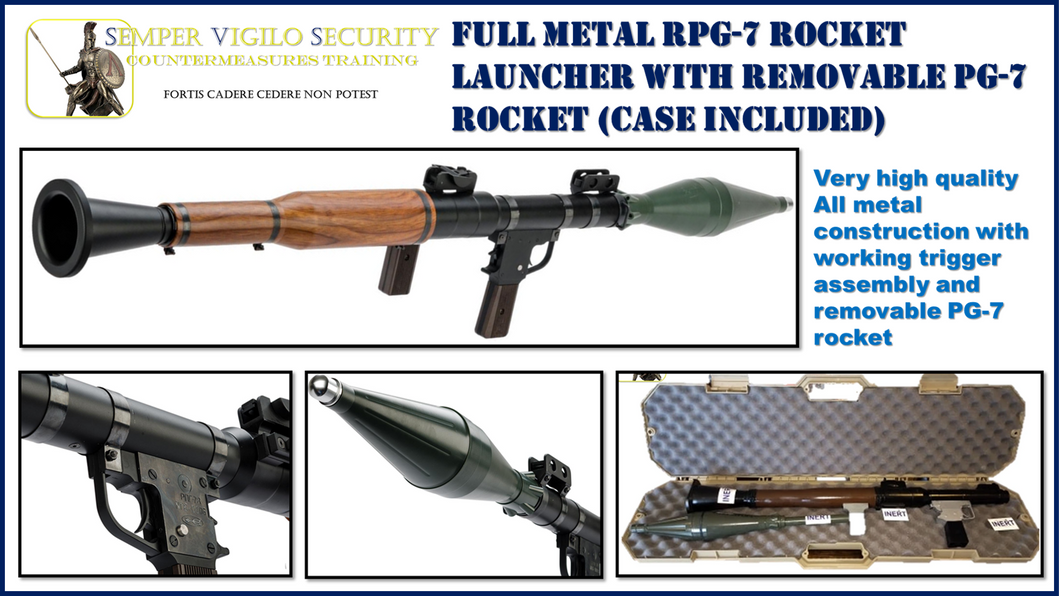 INERT Replica RPG-7 with rocket and sights