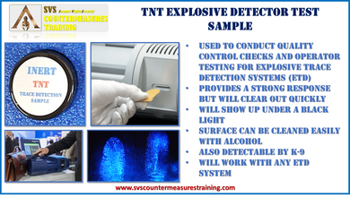 TNT Explosive Trace Detection Testing/Training Inert Sample