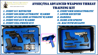 AVSEC INERT Advanced Weapons Threat Training kit