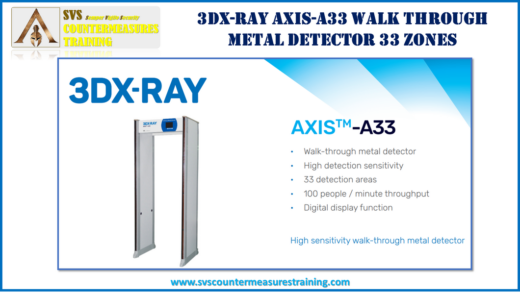 Walk Through Metal Detector AXIS-33 (33 zones)