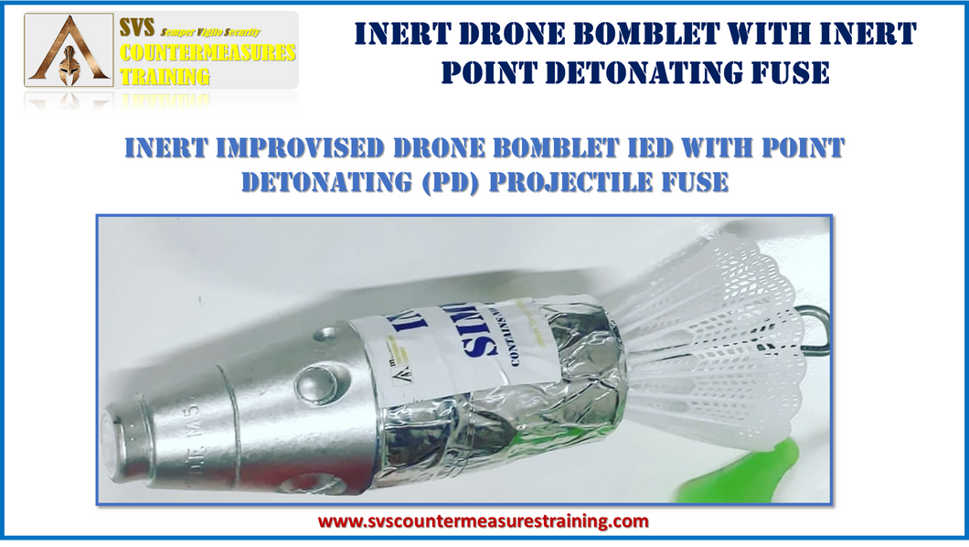 INERT Drone IED Bomblet Point Detonating Fuze