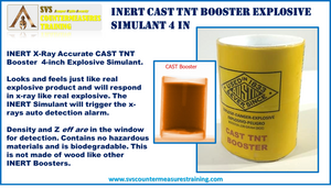 Inert CAST TNT Booster 4 in Explosive Simulant