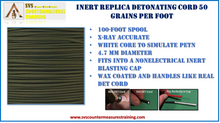 Inert Replica 100 ft roll Detonating Cord (X-Ray Accurate)
