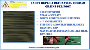 Inert Replica 100 ft roll Detonating Cord (X-Ray Accurate)