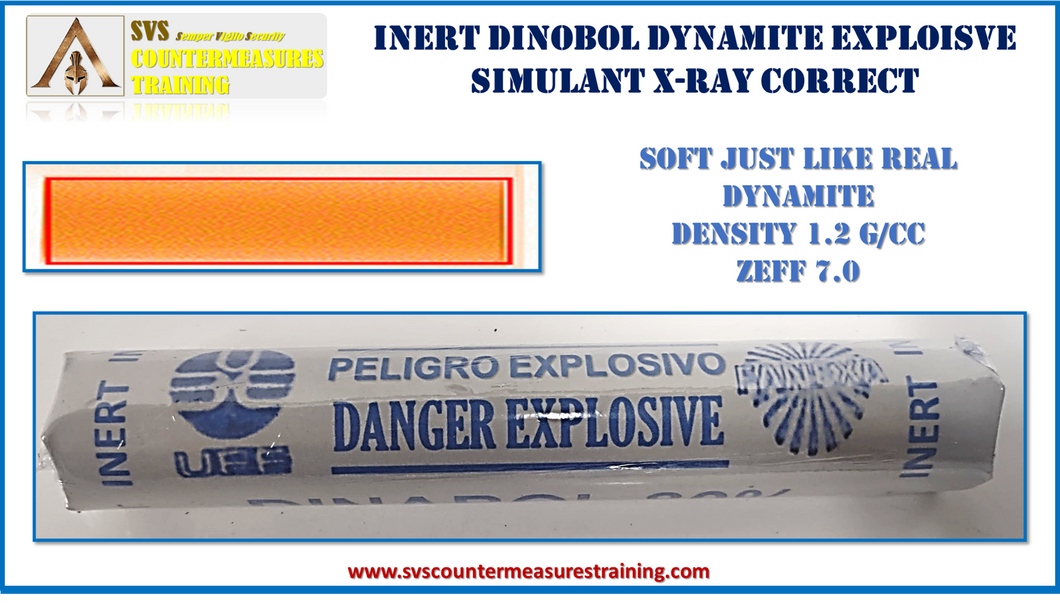 Inert Dynamite Explosive Simulant Dinabol x-ray correct