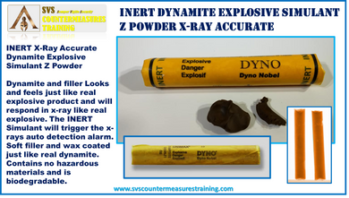 Inert Dynamite Explosive Simulant Dyno Z Powder x-ray