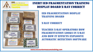 Inert IED Fragmentation Display Board