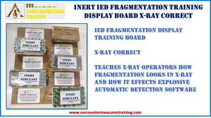 Inert IED Fragmentation Display Board