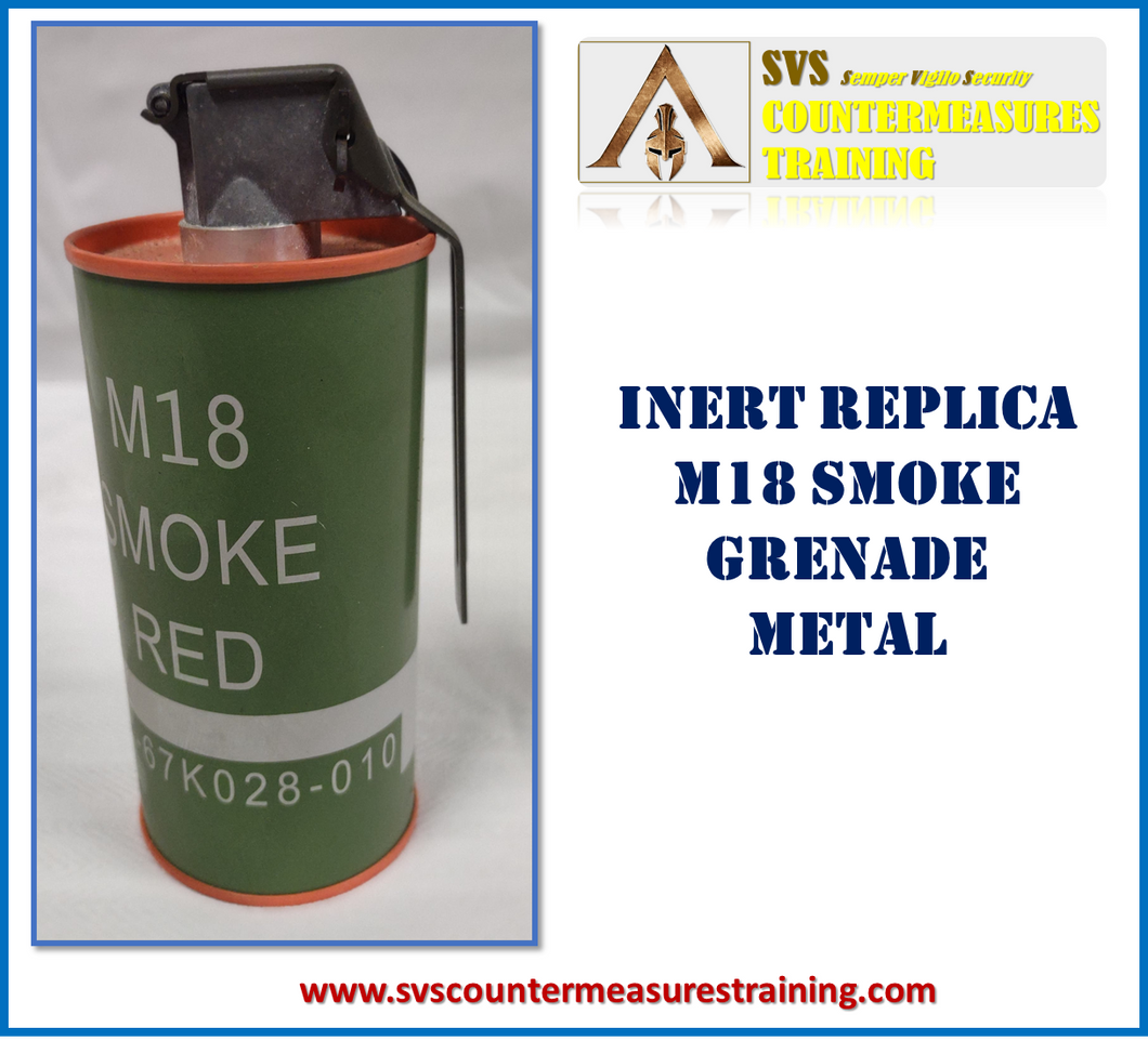 Inert Replica M18 Smoke Grenade RED