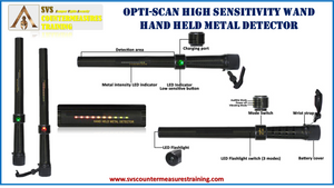 High Sensitivity Hand Held Metal Detector