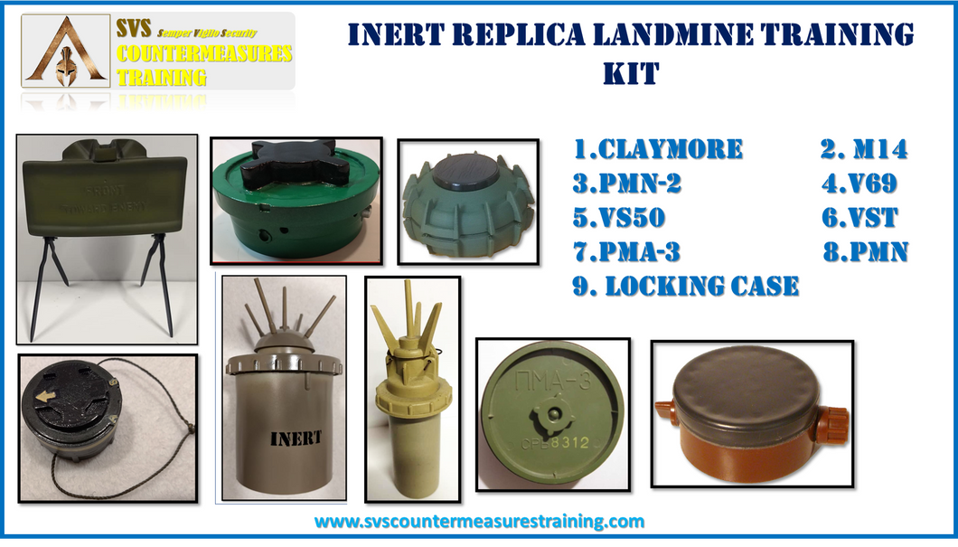 Inert Replica Landmine Training Kit