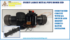 INERT Metal Pipe Bomb IED Large with RCIED