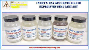 Inert X-ray Correct Liquid Explosive Simulant Set