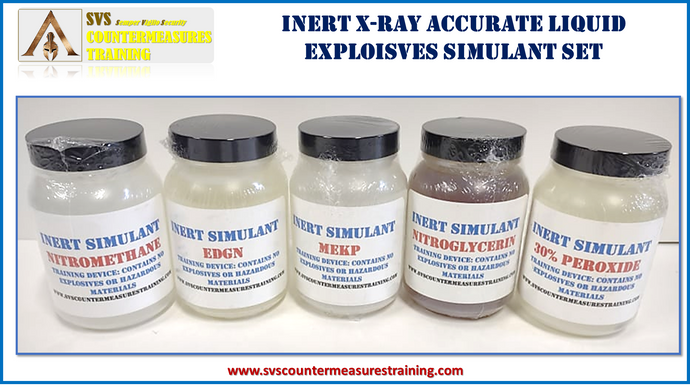 Chemically Inert Liquid Inert X-ray Correct Liquid Explosive Simulant Set
