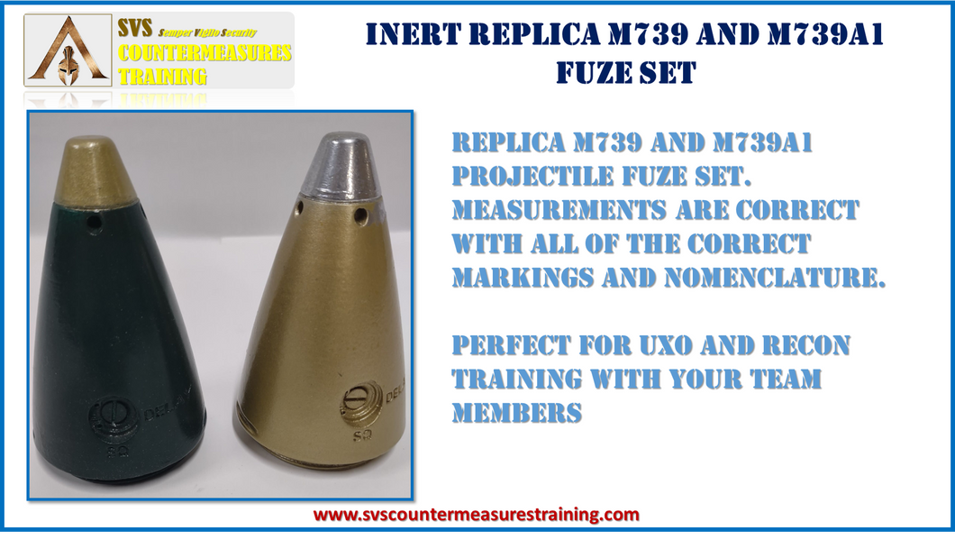 Inert Replica M739 and M739A1 fuze Set