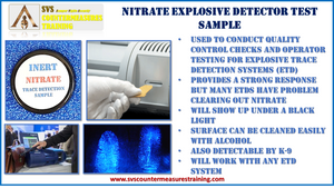 Nitrate Explosive Trace Detection Testing/Training Inert Sample