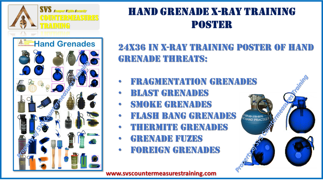 Hand Grenade Threat X-Ray Training Poster