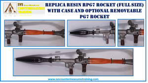 Replica RPG7 rocket launcher (RESIN) with PG7 rocket and optical sights