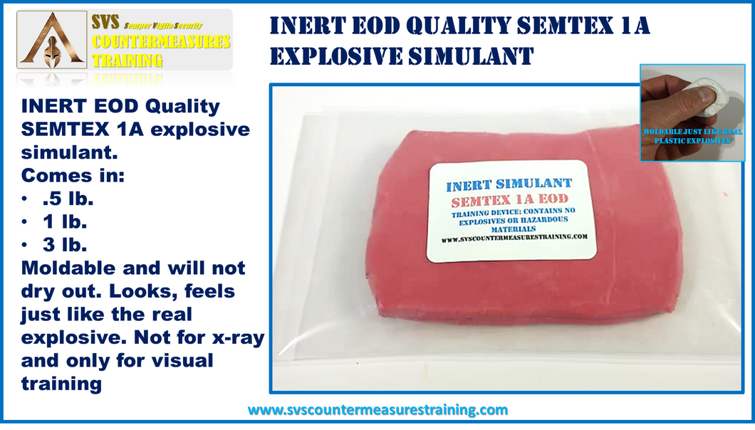 INERT Semtex 1A Explosive Simulant EOD