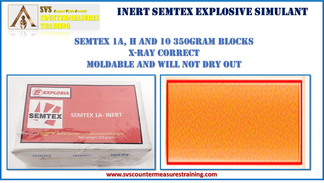 INERT Semtex 350 gram blocks XRay correct Explosive Simulant