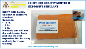 INERT Semtex H Explosive Simulant EOD