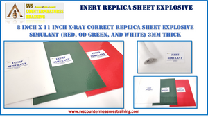 INERT Replica Deta Sheet Explosive Simulant 8x11