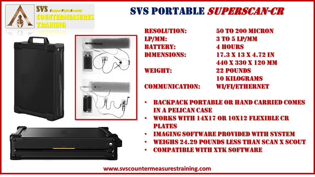 SUPERSCAN-CR Portable x-ray scanner